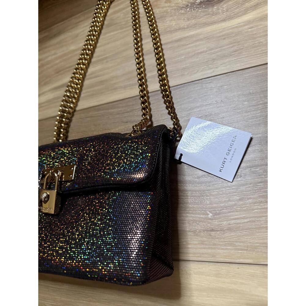 NWT!! Kurt Geiger Mini Braxton Crossbody Bag in Metallic - Picture 2 of 9